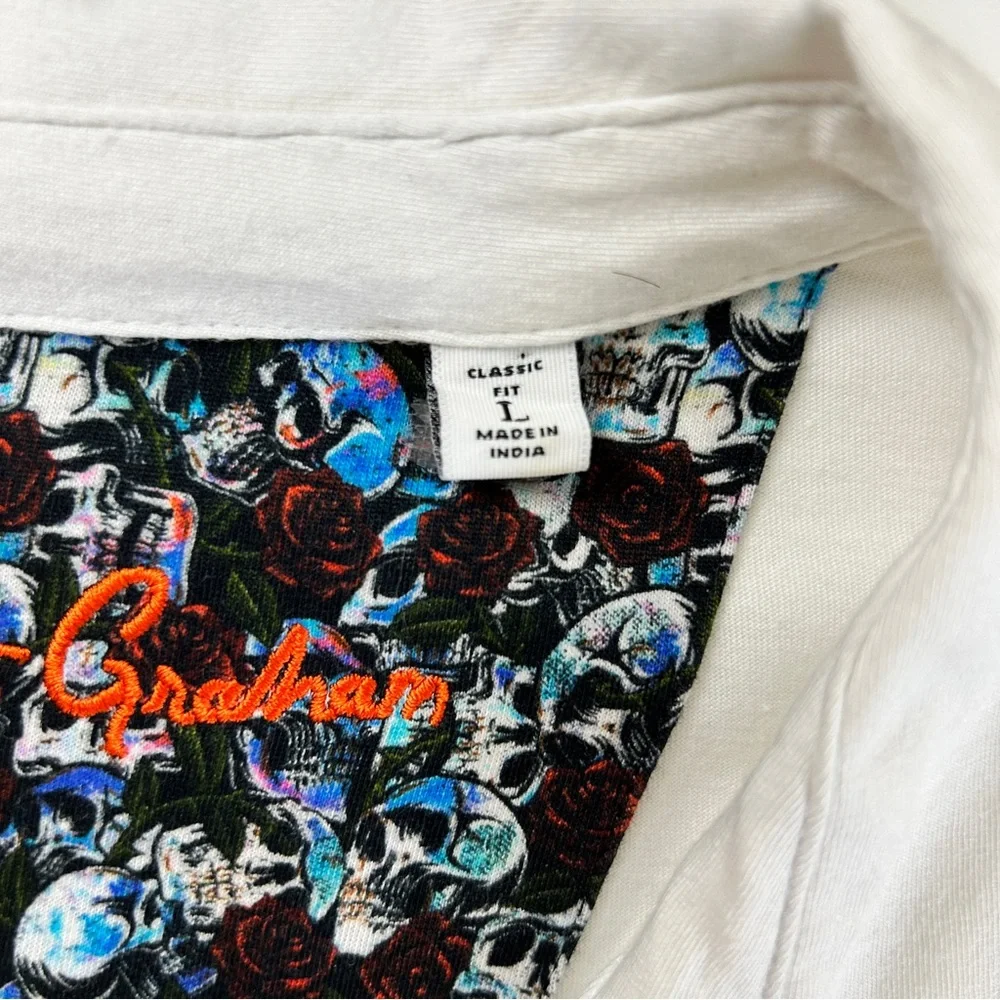 Robert Graham White Polo Size L - Picture 6 of 7